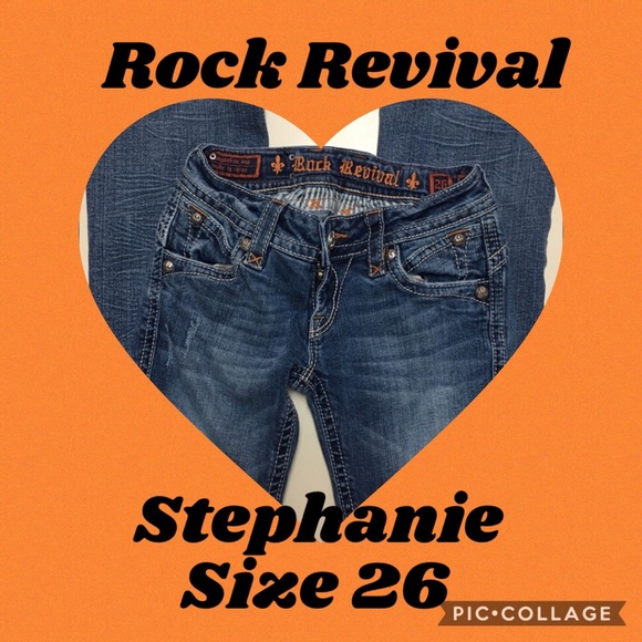 Rock Revival Denim - ROCK REVIVAL STEPHANIE BOOT CUT JEANS SIZE 26
